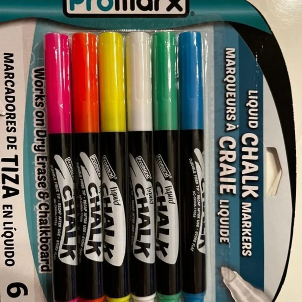 FREE with‎ any purchase - Liquid Chalk Markers - Set of 6